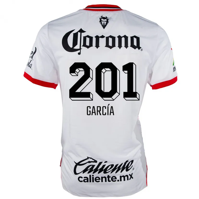 Danxen Kid Eros García #201 White Red Away Jersey 2024/25 T-Shirt