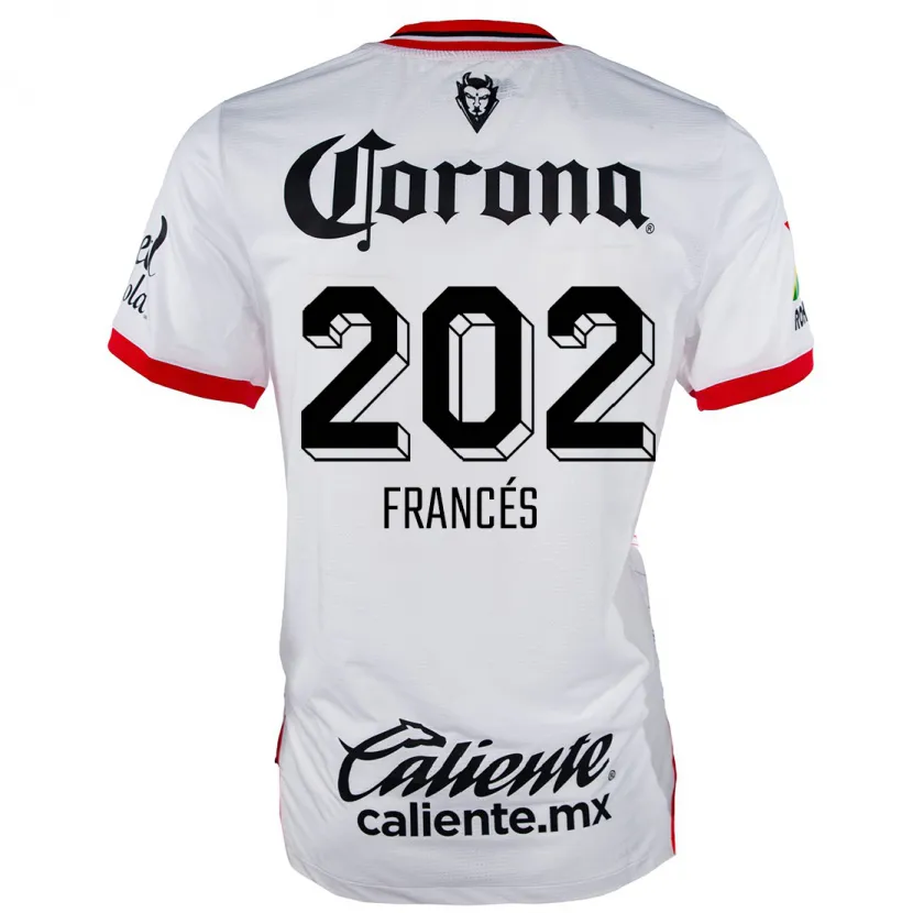 Danxen Kid Lenin Francés #202 White Red Away Jersey 2024/25 T-Shirt