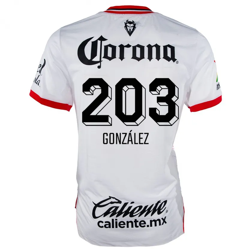 Danxen Kid Luis González #203 White Red Away Jersey 2024/25 T-Shirt