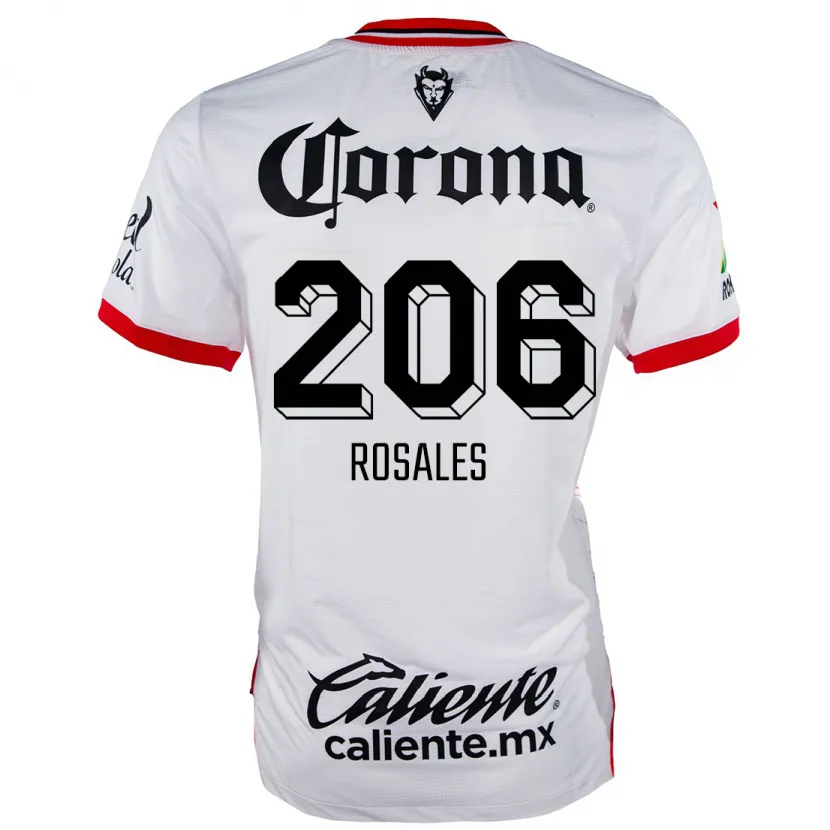 Danxen Kid Santiago Rosales #206 White Red Away Jersey 2024/25 T-Shirt