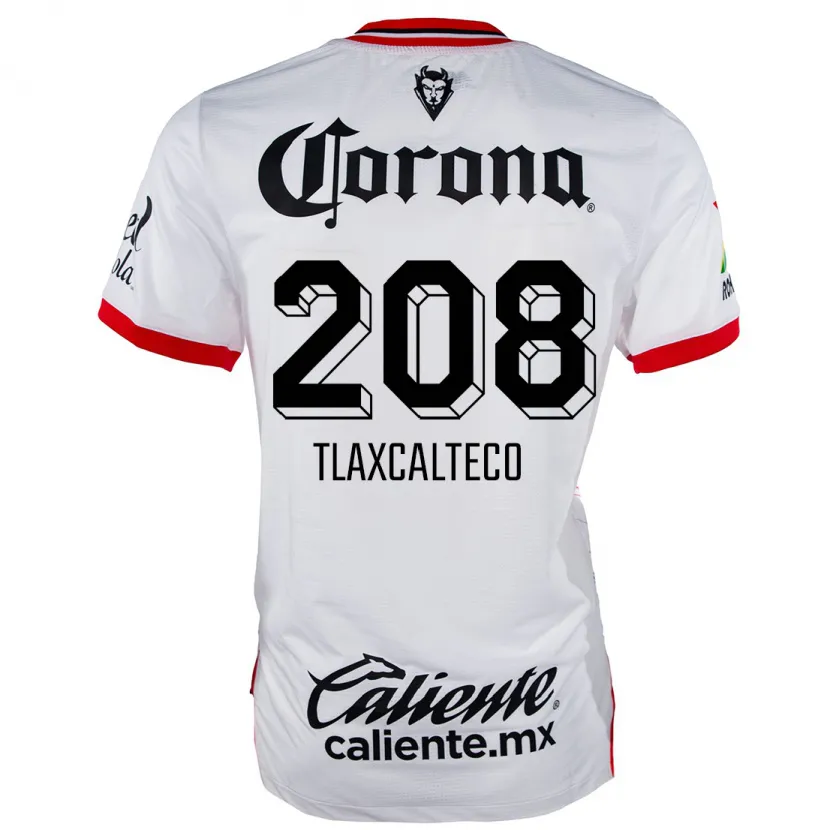 Danxen Kid Sait Tlaxcalteco #208 White Red Away Jersey 2024/25 T-Shirt