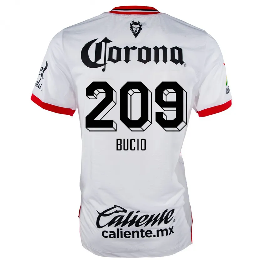 Danxen Kid Sebastián Bucio #209 White Red Away Jersey 2024/25 T-Shirt