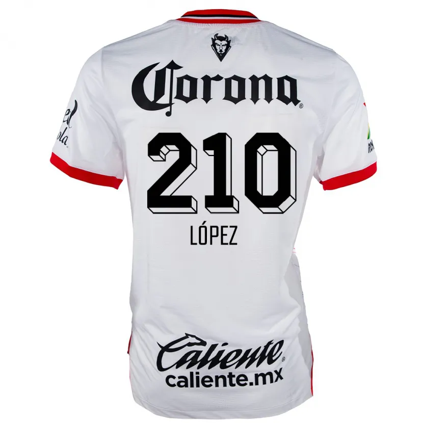 Danxen Kid Juan López #210 White Red Away Jersey 2024/25 T-Shirt