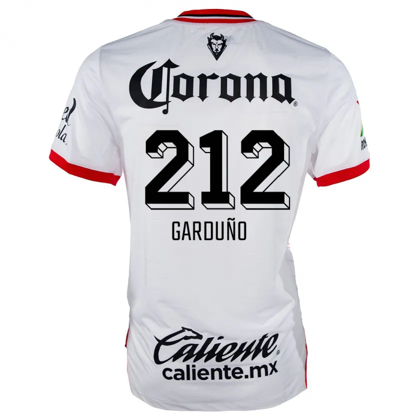 Danxen Kid Carlos Garduño #212 White Red Away Jersey 2024/25 T-Shirt