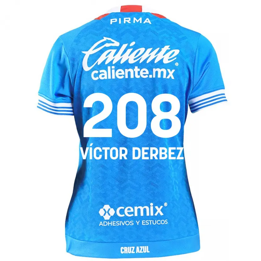 Danxen Men Louis Víctor Derbez #208 Sky Blue Home Jersey 2024/25 T-Shirt