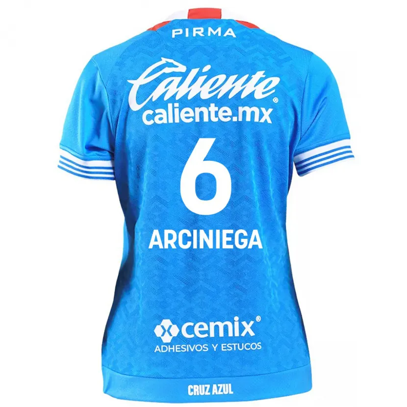 Danxen Men Mirelle Arciniega #6 Sky Blue Home Jersey 2024/25 T-Shirt