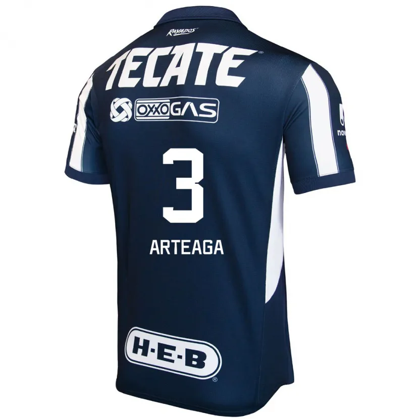 Danxen Men Gerardo Arteaga #3 Blue Red White Home Jersey 2024/25 T-Shirt