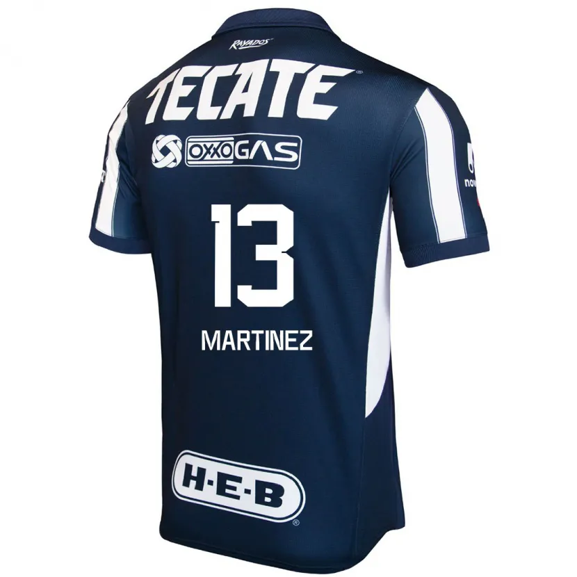 Danxen Men Jaziel Martínez #13 Blue Red White Home Jersey 2024/25 T-Shirt