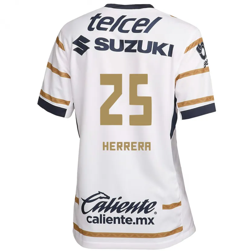 Danxen Men Laura Herrera #25 White Obsidian Home Jersey 2024/25 T-Shirt