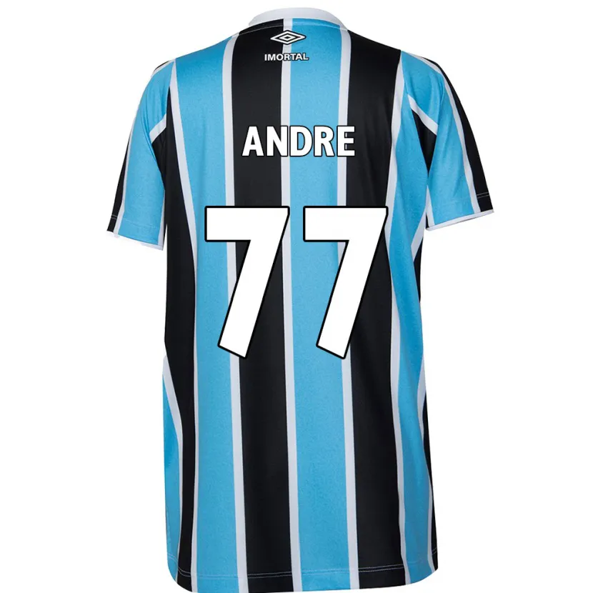 Danxen Men André Henrique #77 Blue Black White Home Jersey 2024/25 T-Shirt