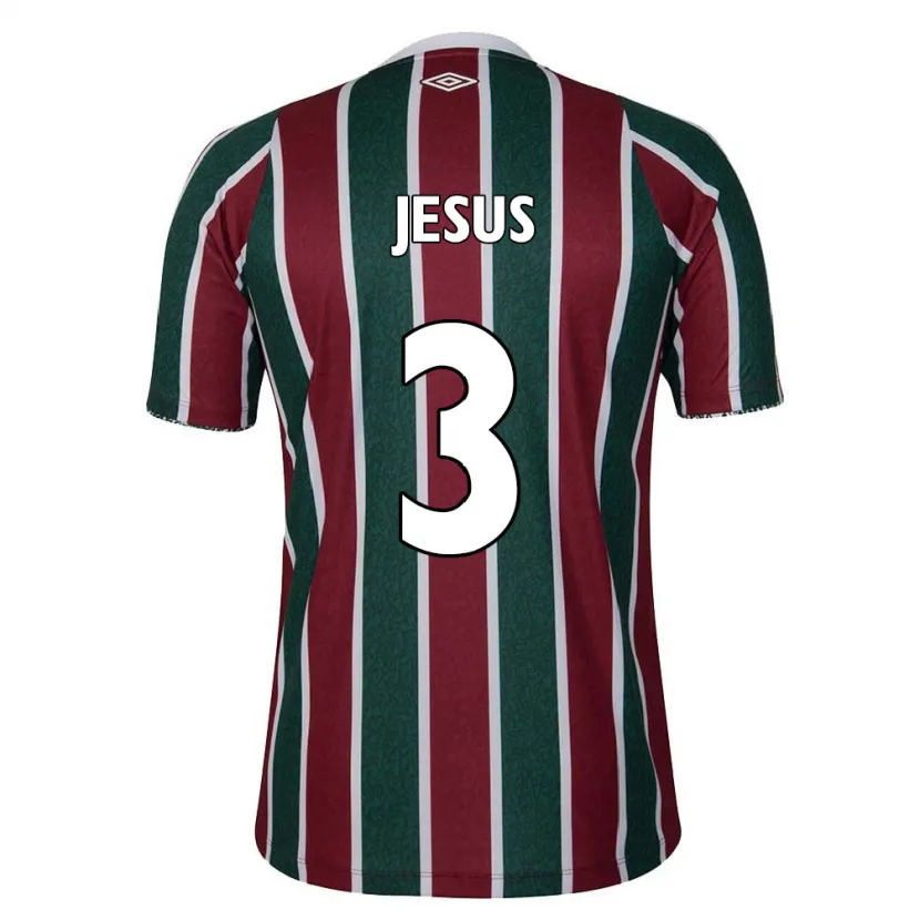 Danxen Men Alexandre Jesus #3 Green Maroon White Home Jersey 2024/25 T-Shirt