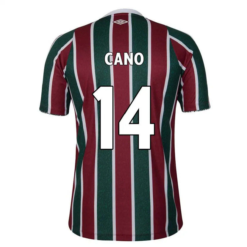 Danxen Men Germán Cano #14 Green Maroon White Home Jersey 2024/25 T-Shirt