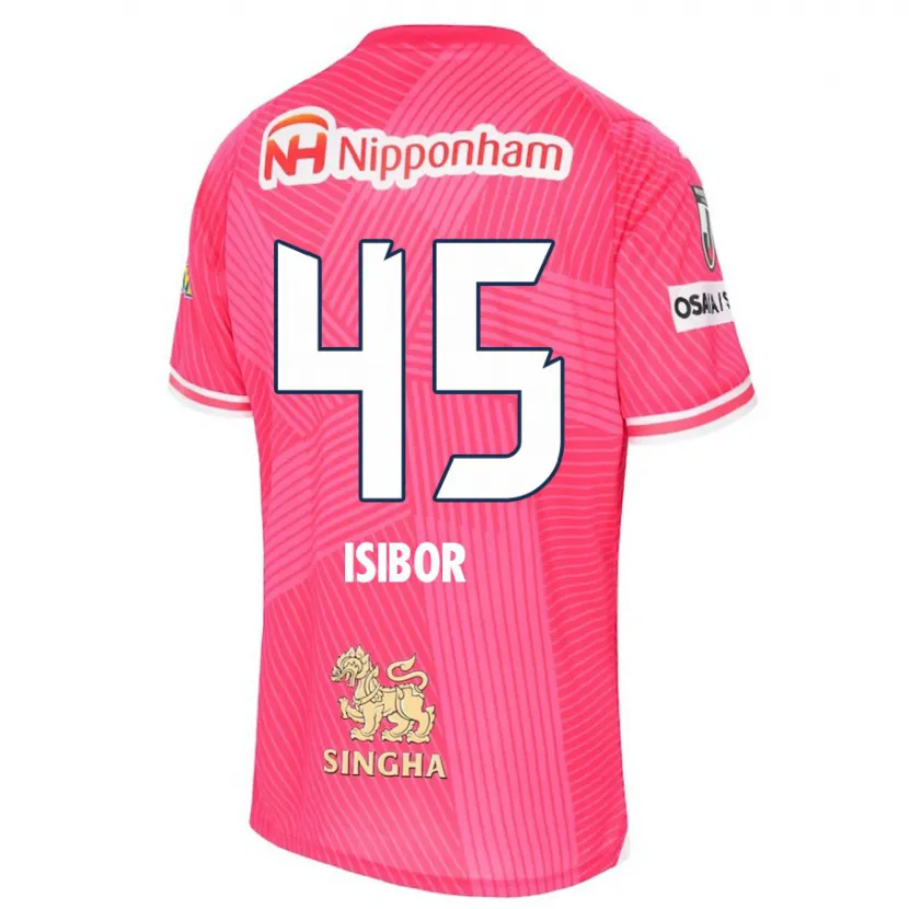 Danxen Men Ken Isibor #45 Pink White Home Jersey 2024/25 T-Shirt