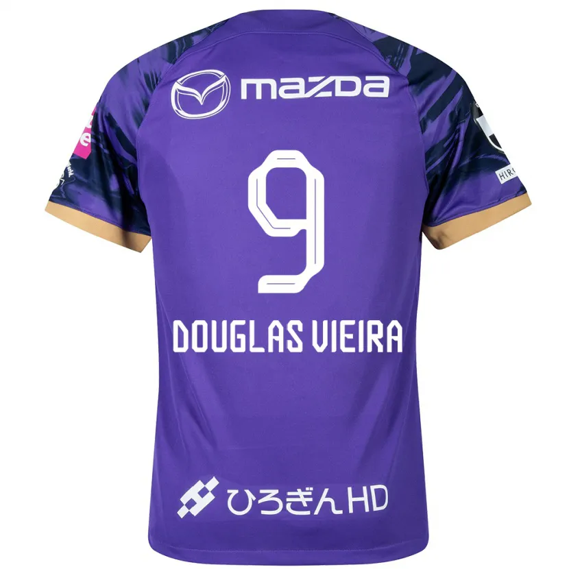 Danxen Men Douglas Vieira #9 Purple White Home Jersey 2024/25 T-Shirt