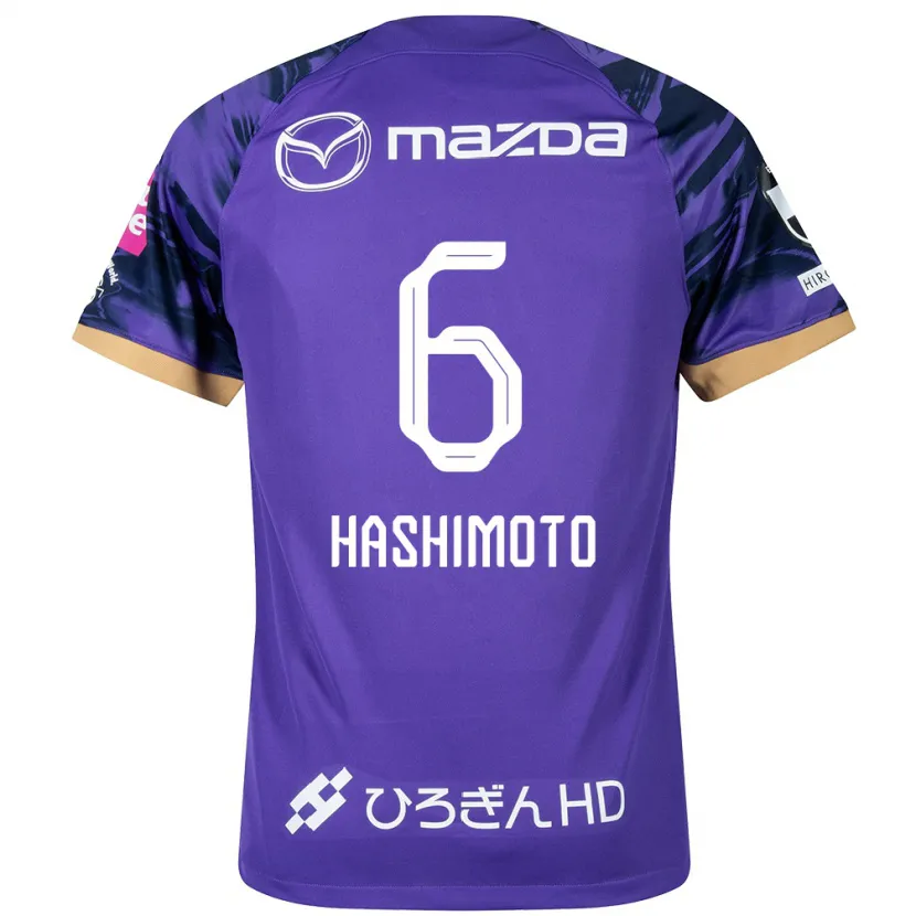 Danxen Men Hinata Hashimoto #6 Purple White Home Jersey 2024/25 T-Shirt