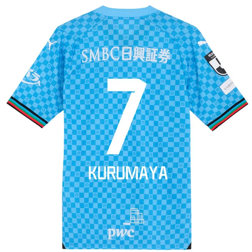 Danxen Men Shintaro Kurumaya #7 Azure Blue Home Jersey 2024/25 T-Shirt