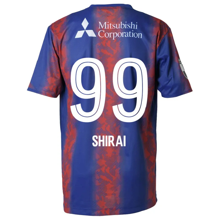 Danxen Men Kosuke Shirai #99 Blue Red Home Jersey 2024/25 T-Shirt