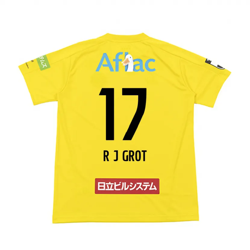 Danxen Men Jay-Roy Grot #17 Yellow Black Home Jersey 2024/25 T-Shirt