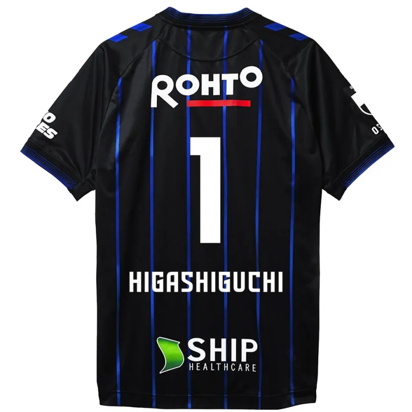 Danxen Men Masaaki Higashiguchi #1 Black Blue Home Jersey 2024/25 T-Shirt