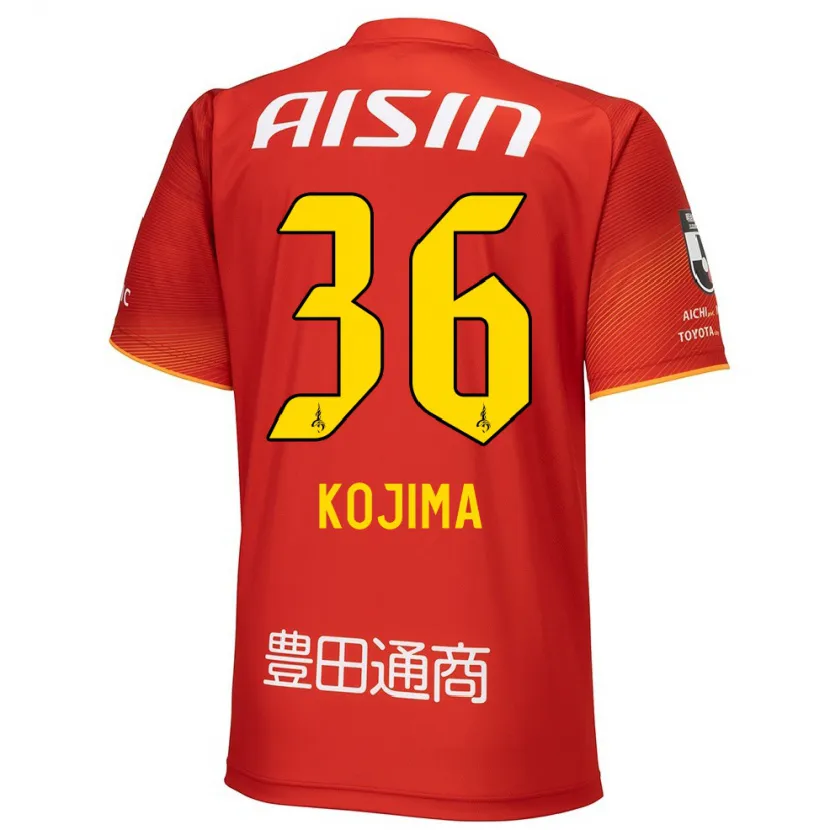 Danxen Men Aoto Kojima #36 Red White Yellow Home Jersey 2024/25 T-Shirt