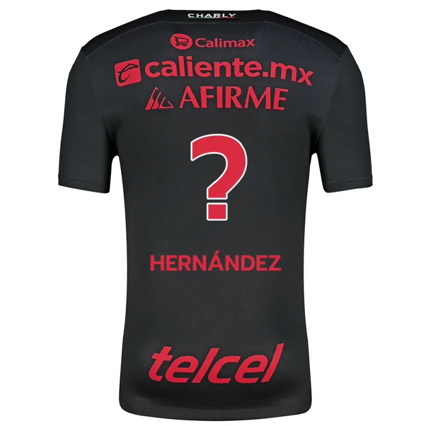 Danxen Men Betsiel Hernández #0 Black Red Home Jersey 2024/25 T-Shirt