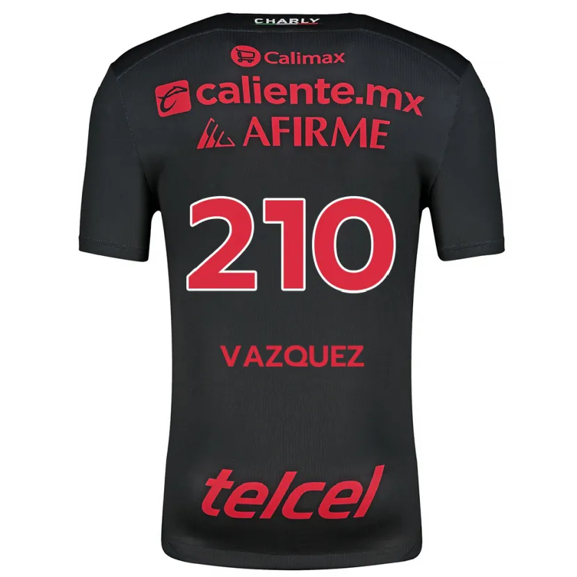 Danxen Men Daniel Vázquez #210 Black Red Home Jersey 2024/25 T-Shirt