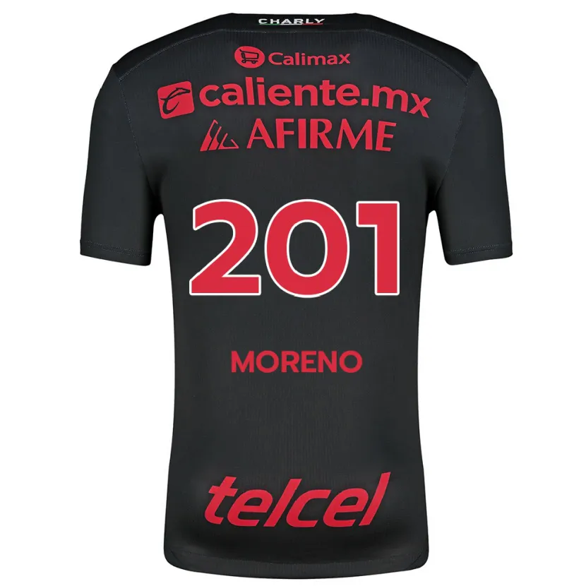 Danxen Men Jesús Moreno #201 Black Red Home Jersey 2024/25 T-Shirt