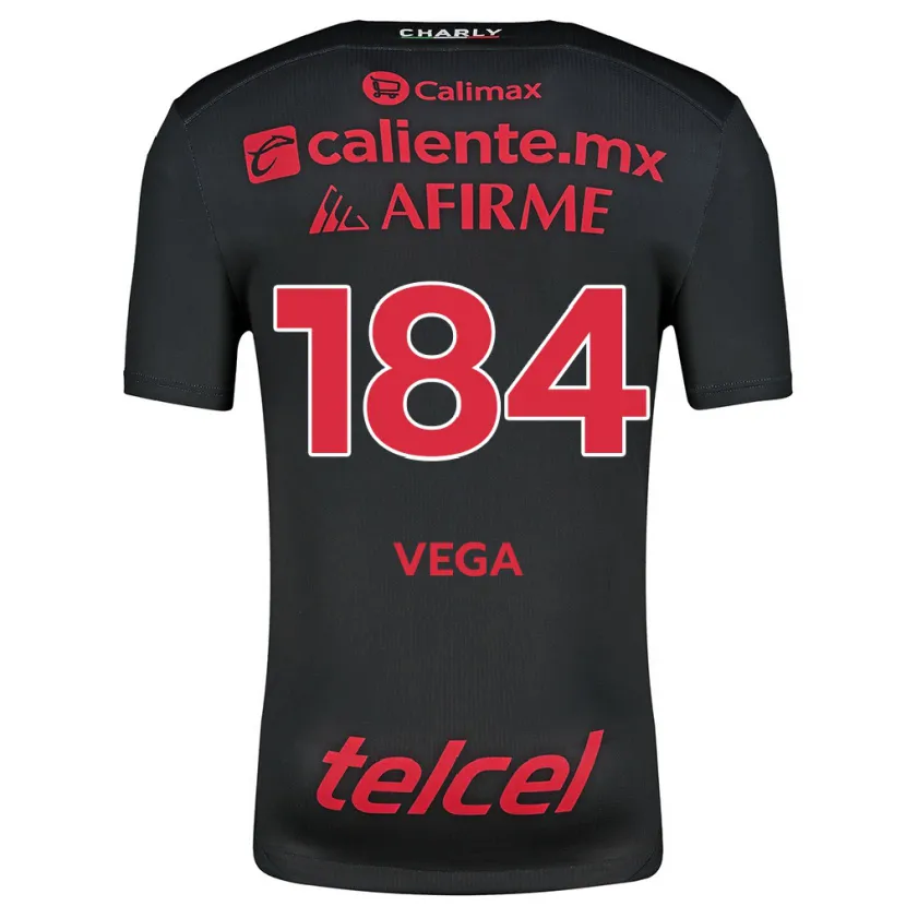 Danxen Men Daniel Vega #184 Black Red Home Jersey 2024/25 T-Shirt