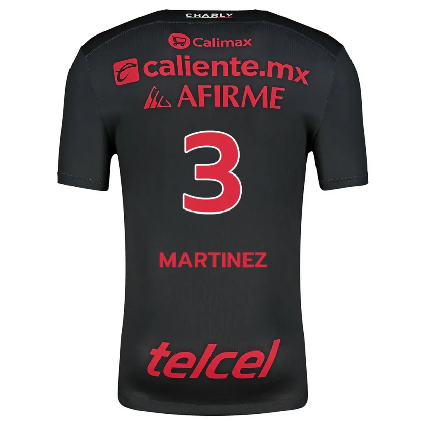 Danxen Men Nathaly Martínez #3 Black Red Home Jersey 2024/25 T-Shirt