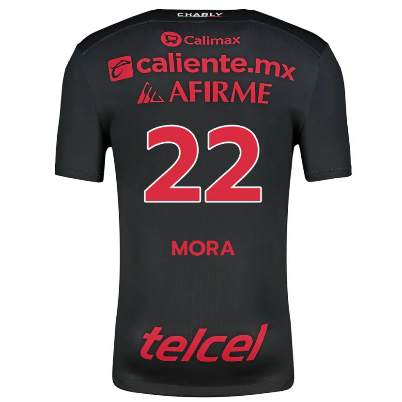 Danxen Men Bianca Mora #22 Black Red Home Jersey 2024/25 T-Shirt