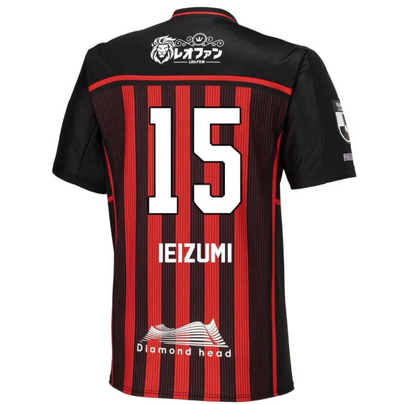 Danxen Men Rei Ieizumi #15 Red Black Home Jersey 2024/25 T-Shirt