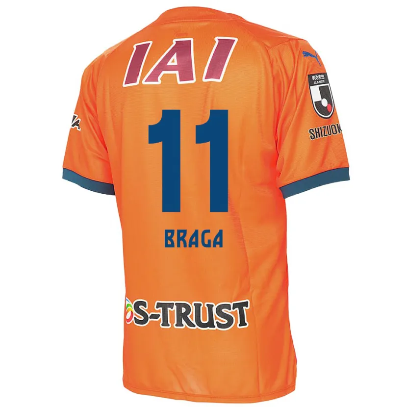 Danxen Men Lucas Braga #11 Orange Blue Home Jersey 2024/25 T-Shirt