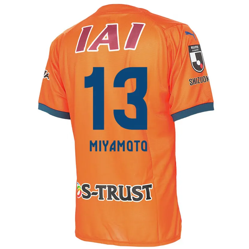 Danxen Men Kota Miyamoto #13 Orange Blue Home Jersey 2024/25 T-Shirt