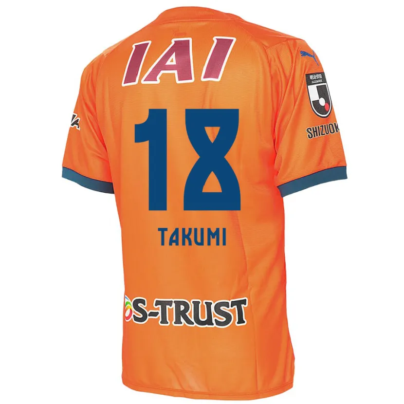 Danxen Men Takumi Kato #18 Orange Blue Home Jersey 2024/25 T-Shirt