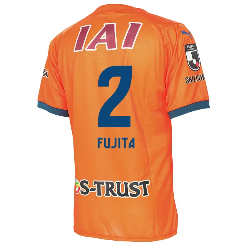 Danxen Men Shunsuke Fujita #2 Orange Blue Home Jersey 2024/25 T-Shirt