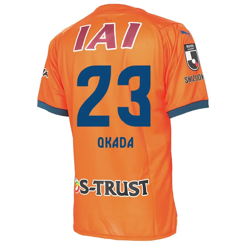 Danxen Men Shu Okada #23 Orange Blue Home Jersey 2024/25 T-Shirt