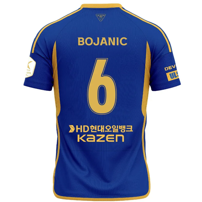 Danxen Men Darijan Bojanic #6 Blue Yellow Home Jersey 2024/25 T-Shirt