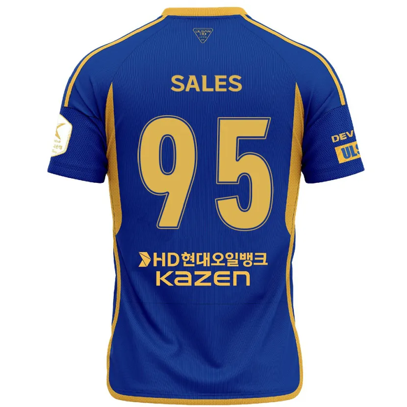 Danxen Men Matheus Sales #95 Blue Yellow Home Jersey 2024/25 T-Shirt