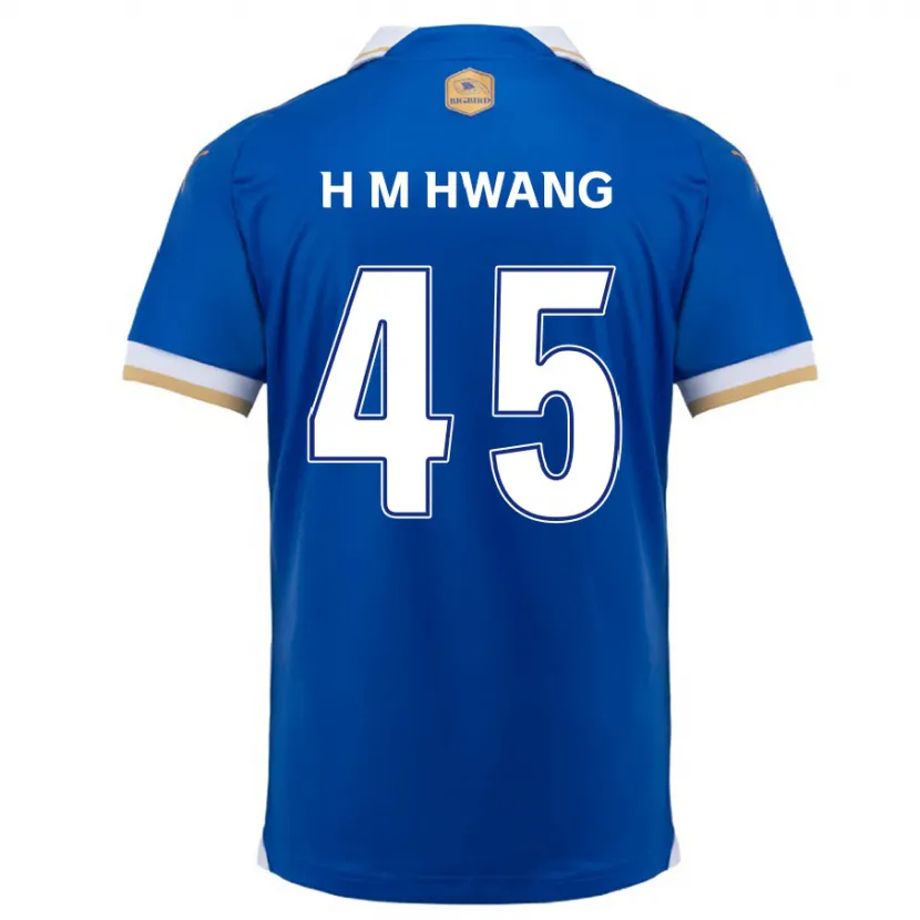 Danxen Men Myung-Hyun Hwang #45 Blue White Home Jersey 2024/25 T-Shirt