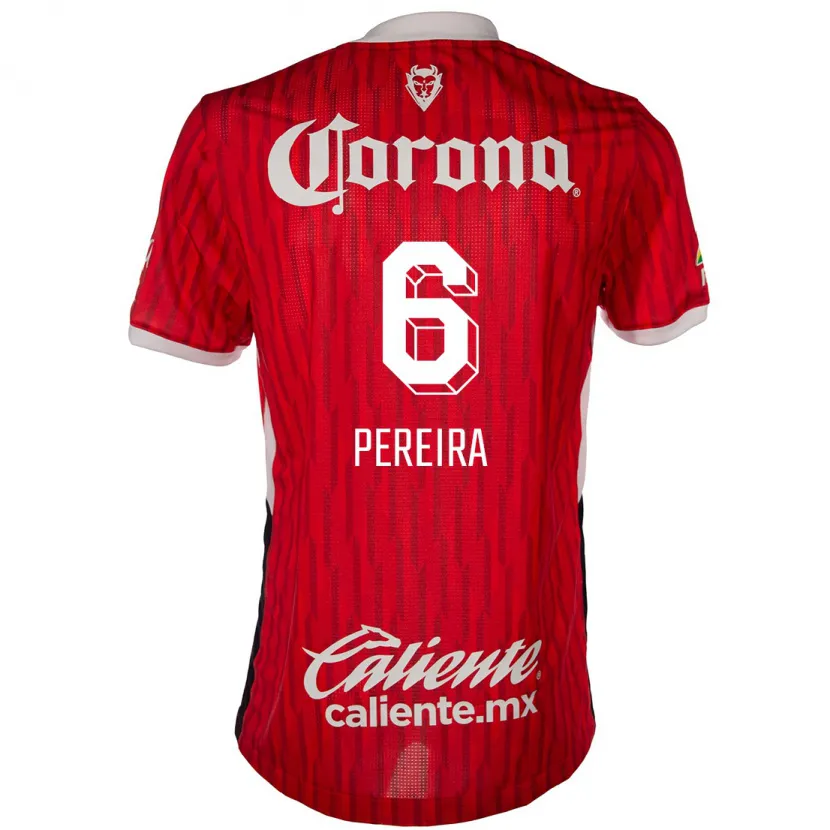 Danxen Men Federico Pereira #6 Red White Home Jersey 2024/25 T-Shirt