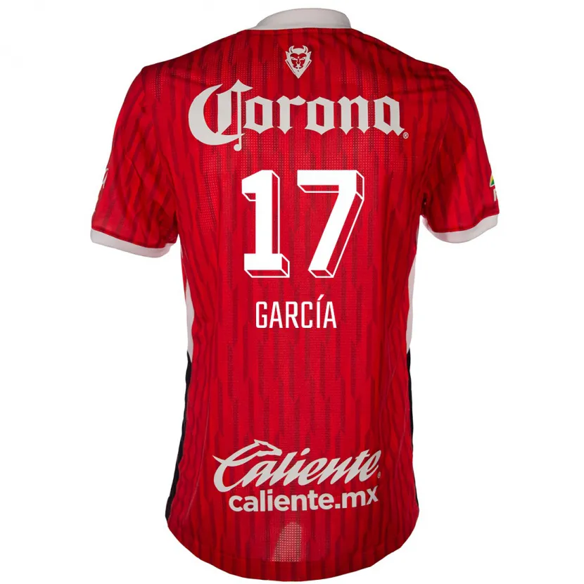 Danxen Men Brian García #17 Red White Home Jersey 2024/25 T-Shirt