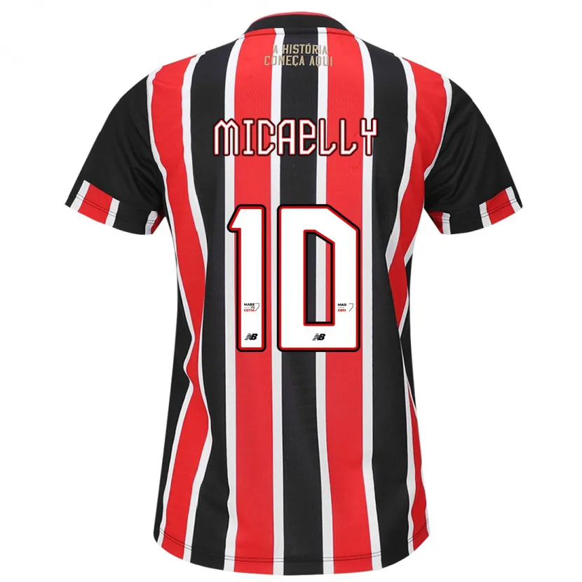 Danxen Men Micaelly #10 Black Red White Away Jersey 2024/25 T-Shirt