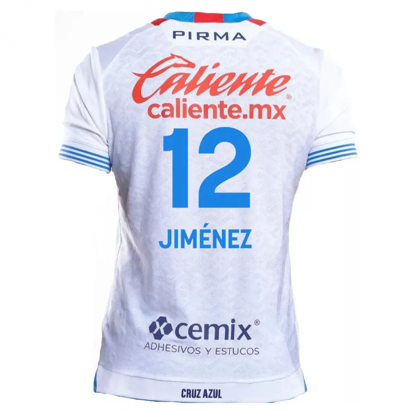 Danxen Men Luis Jiménez #12 White Blue Away Jersey 2024/25 T-Shirt