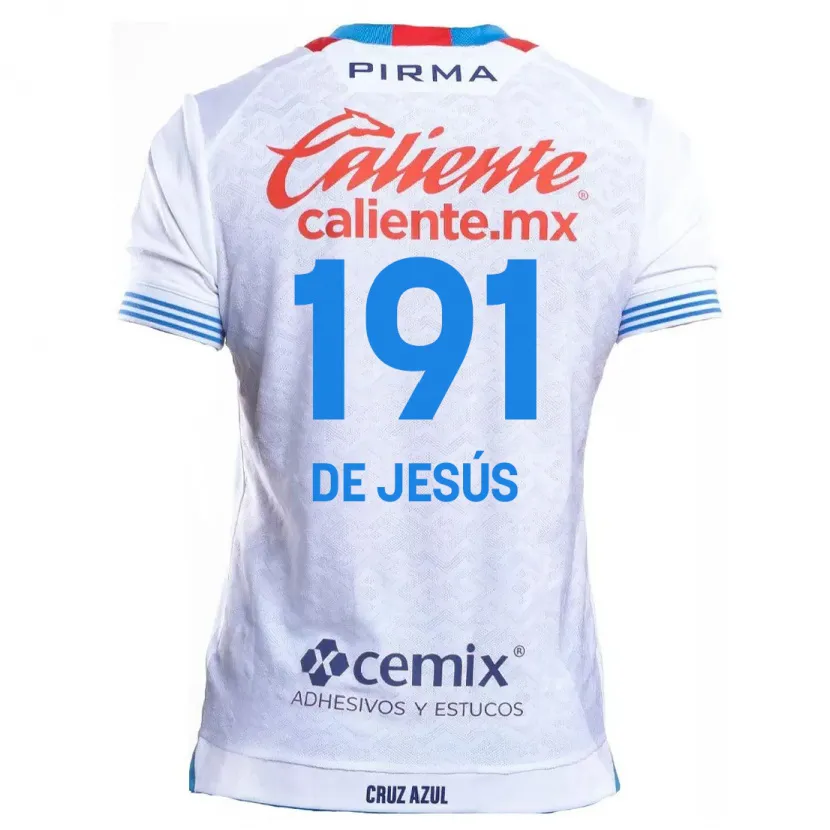 Danxen Men Luis De Jesús #191 White Blue Away Jersey 2024/25 T-Shirt