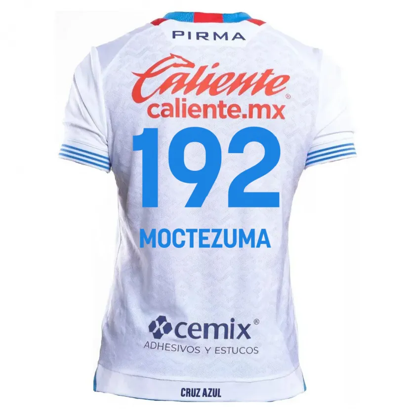 Danxen Men Brayan Moctezuma #192 White Blue Away Jersey 2024/25 T-Shirt