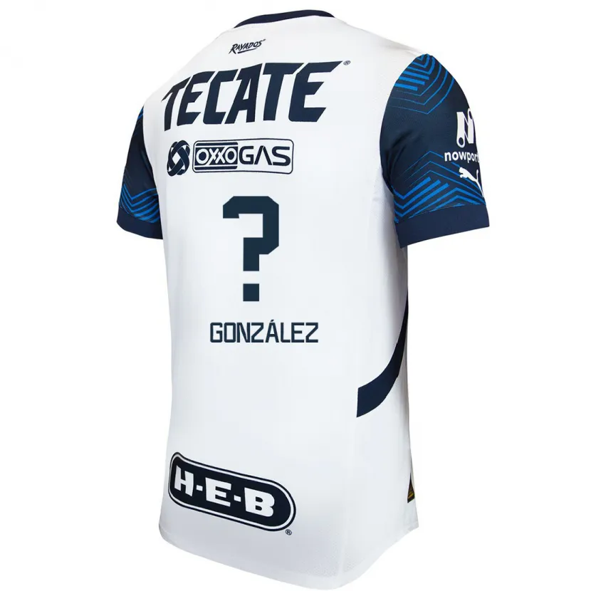 Danxen Men Irvin González #0 White Blue Away Jersey 2024/25 T-Shirt