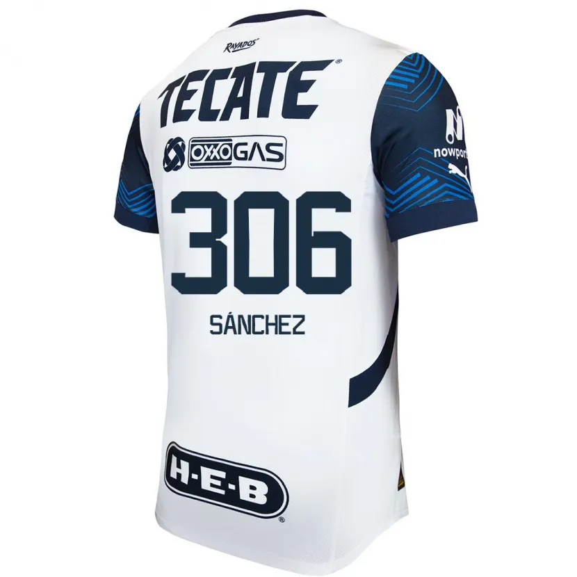 Danxen Men Jorge Sánchez #306 White Blue Away Jersey 2024/25 T-Shirt