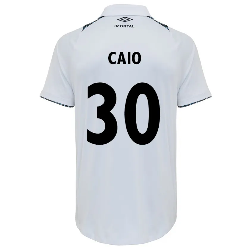 Danxen Men Rodrigo Caio #30 White Blue Away Jersey 2024/25 T-Shirt