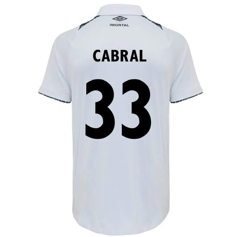 Danxen Men Rafael Cabral #33 White Blue Away Jersey 2024/25 T-Shirt