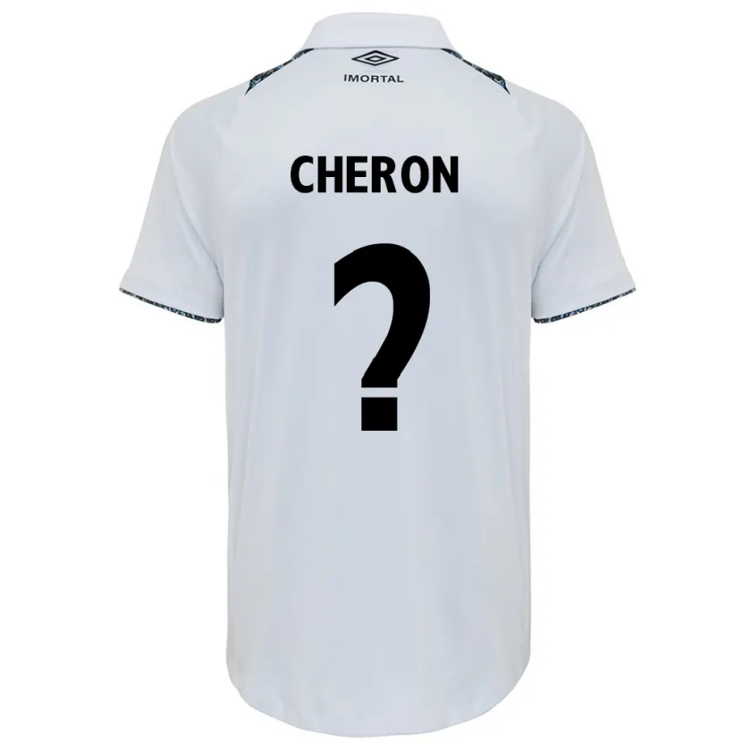 Danxen Men Bruno Cheron #0 White Blue Away Jersey 2024/25 T-Shirt